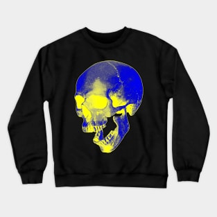 Blue and Yellow Skull Crewneck Sweatshirt